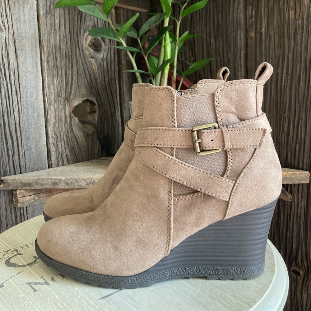Ankle Wedge Booties